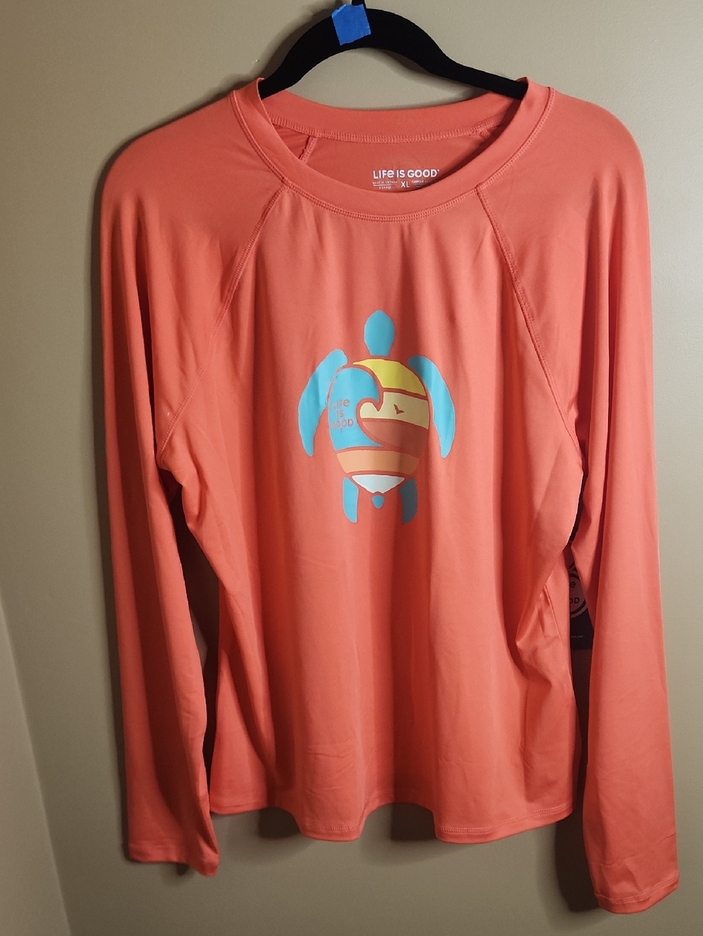 Life Is Good Long Sleeve Women's Shirt With UPF. Size XL. NWT.